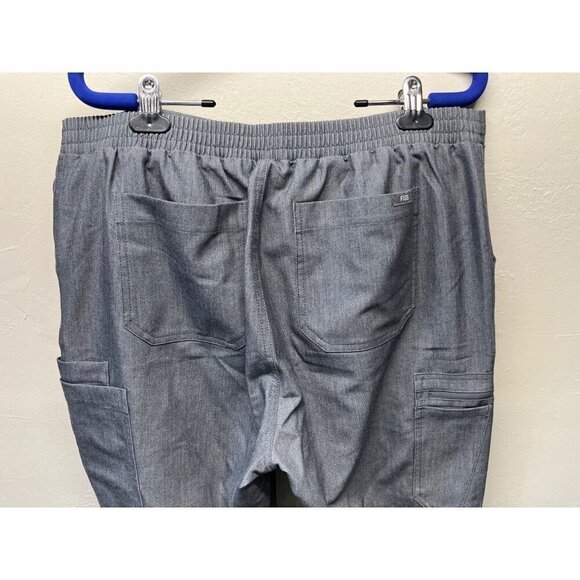 FIGS Yola Skinny Scrub Pants Graphite Gray Womens Large Tall TW2000T - Picture 9 of 10
